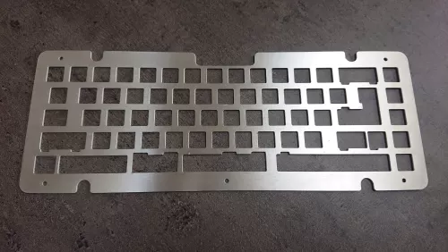 Brushed aluminium plate for Exent (original PCB)